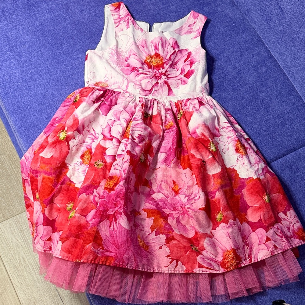 Emily West Pink and White Dress